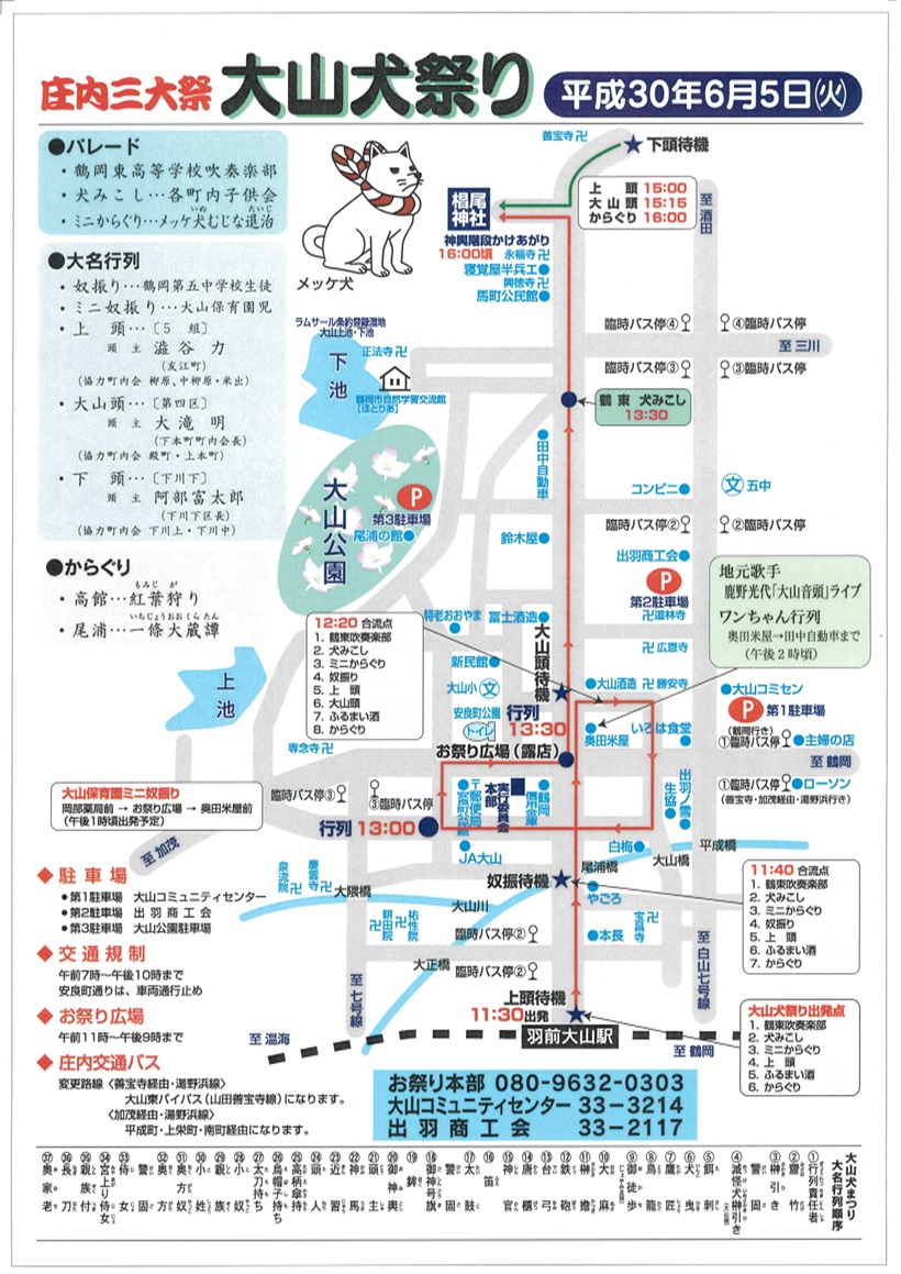 平成３０年６月５日 大山犬祭り地図